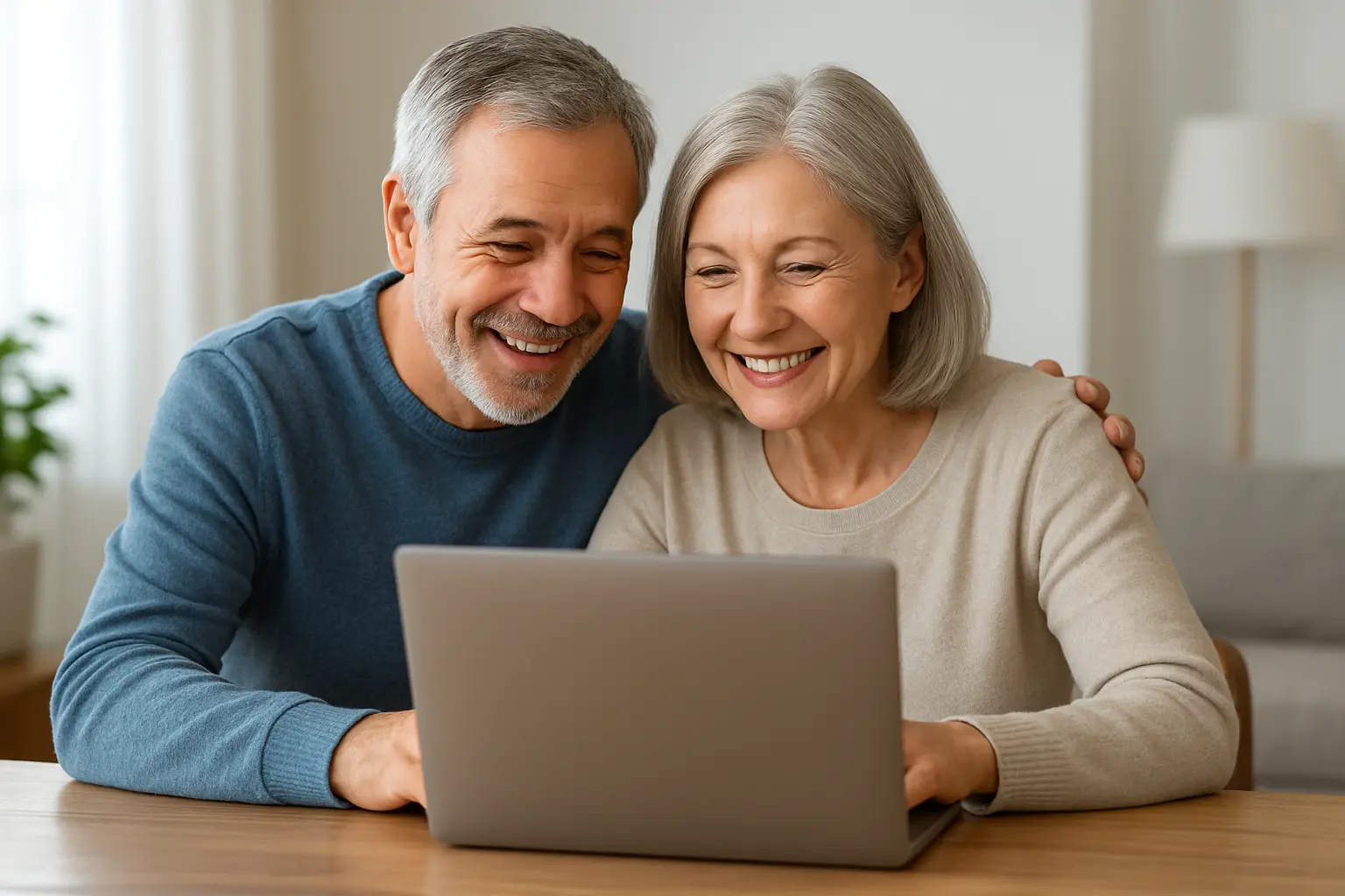 Couple réservant une location longue durée au Mexique